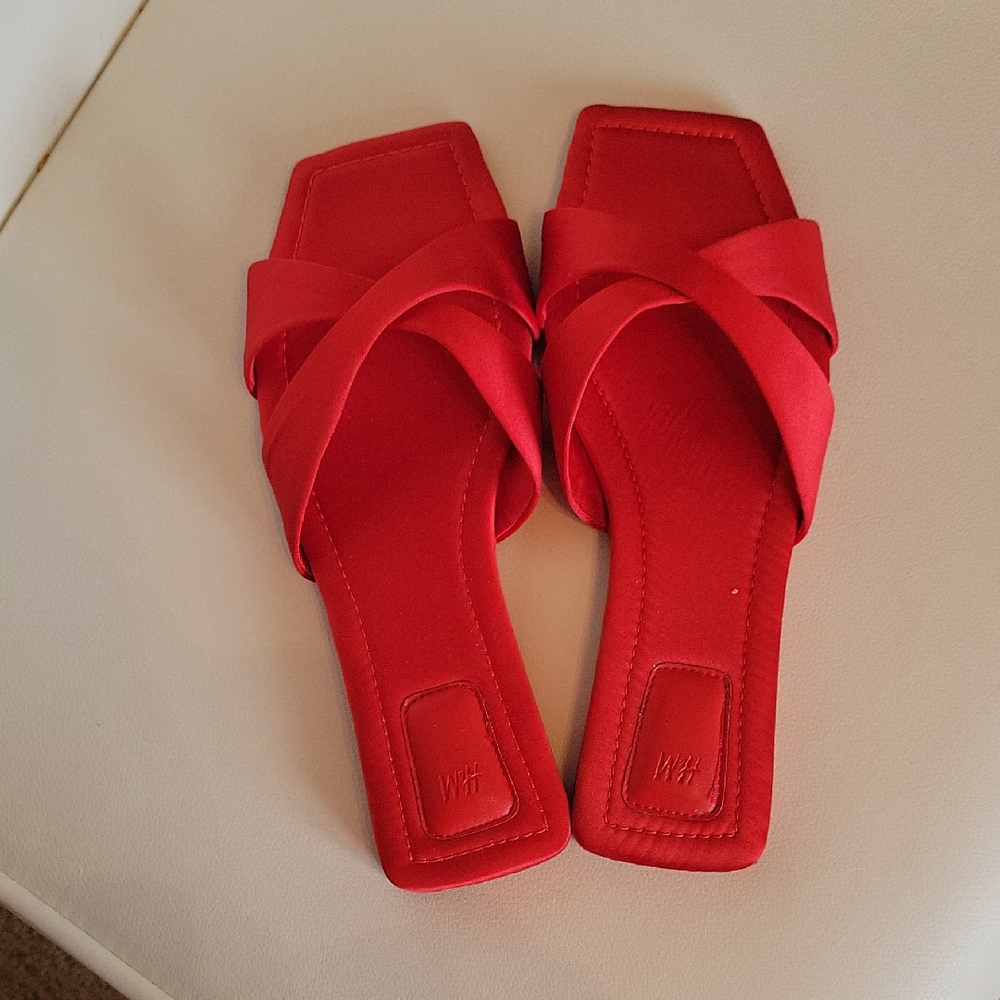 H&M Bold Red Women's Sandals
